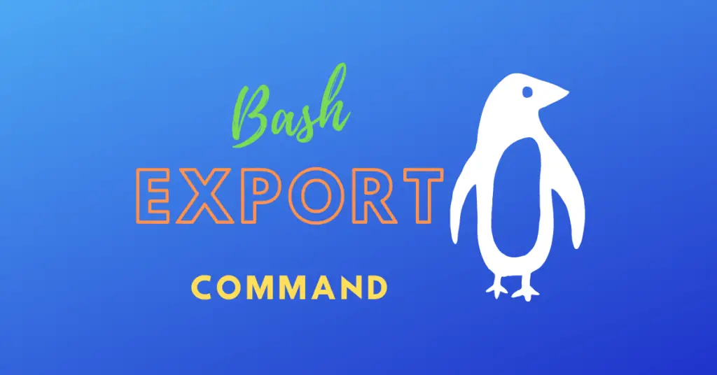 bash export vs variable assignment