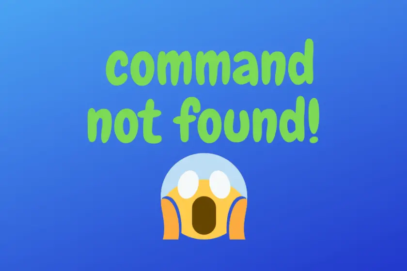 linux command not found