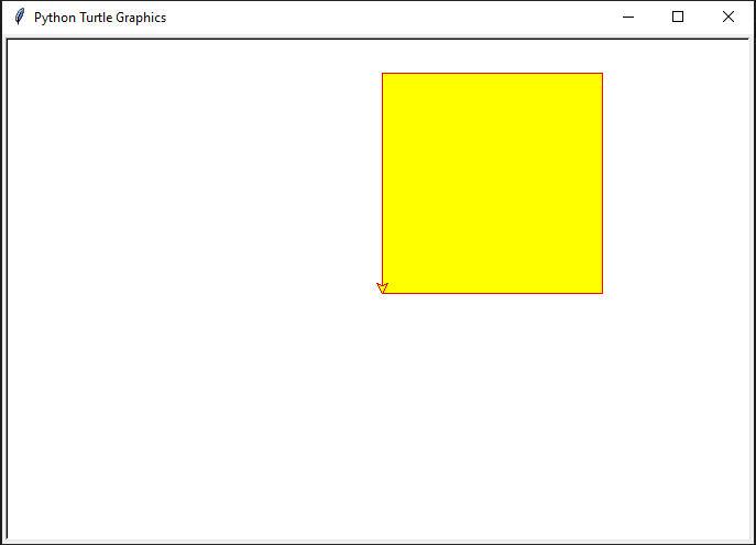 draw python turtle - drawing a square