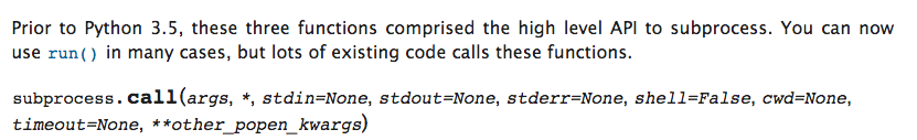 shell command in Python - subprocess.call