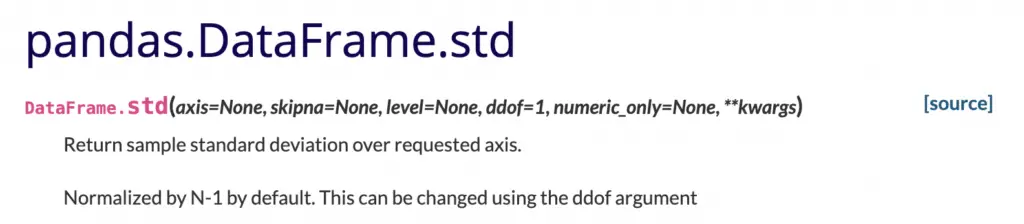 Difference Between Pandas and NumPy Standard Deviation