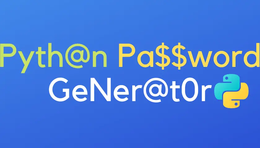 password generator in Python