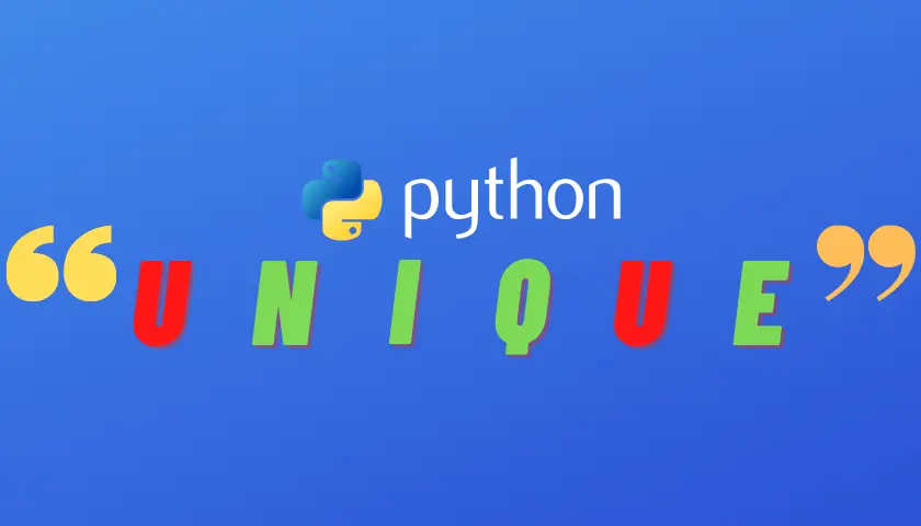 How To Get Unique Characters In A String Python Basics Explained