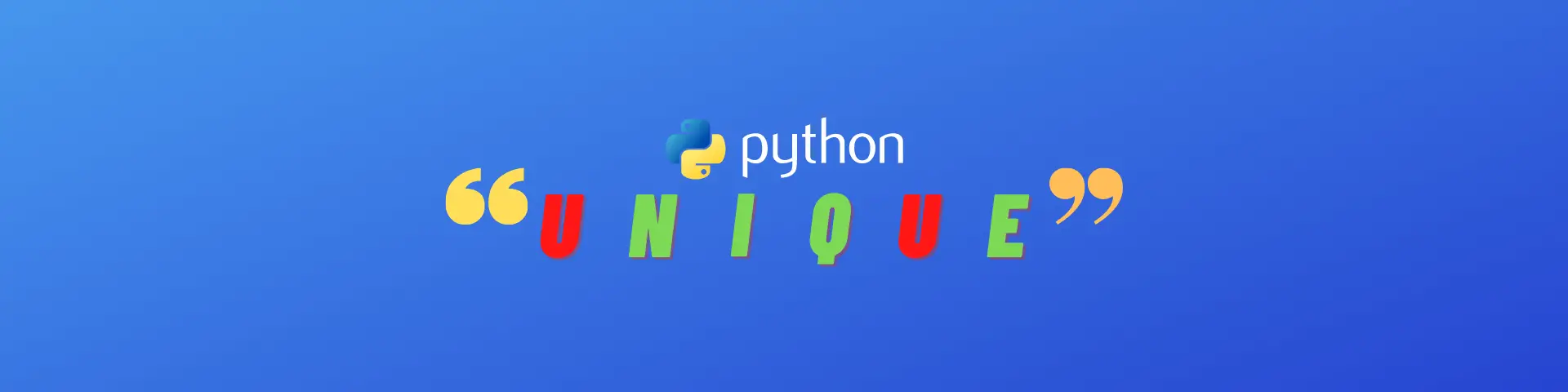 Get unique characters in a Python string