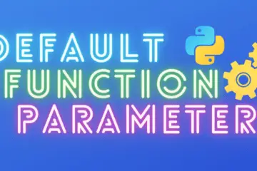 default function parameters in Python