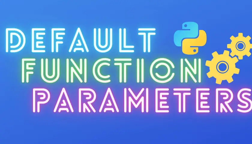 default function parameters in Python