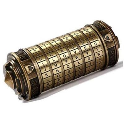 Geek Gifts For Him - Cryptex Da Vinci Code Mini Cryptex Lock Puzzle Boxes with Hidden Compartments