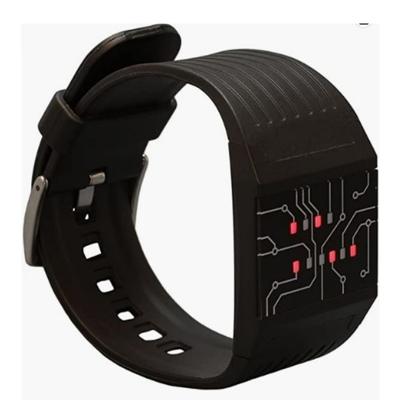 Geek Gifts For Him - getDigital Binary Wrist Watch for Professionals with LED Lights