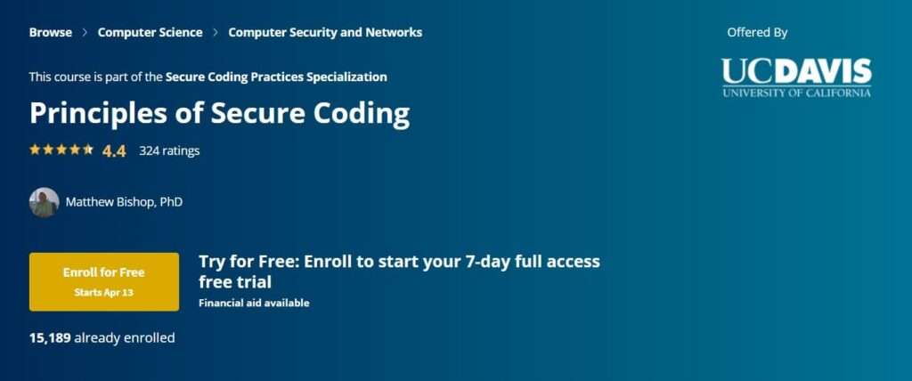 Principles of Secure Coding by UCDavis