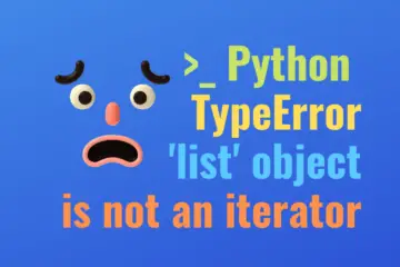 Python list object is not an iterator
